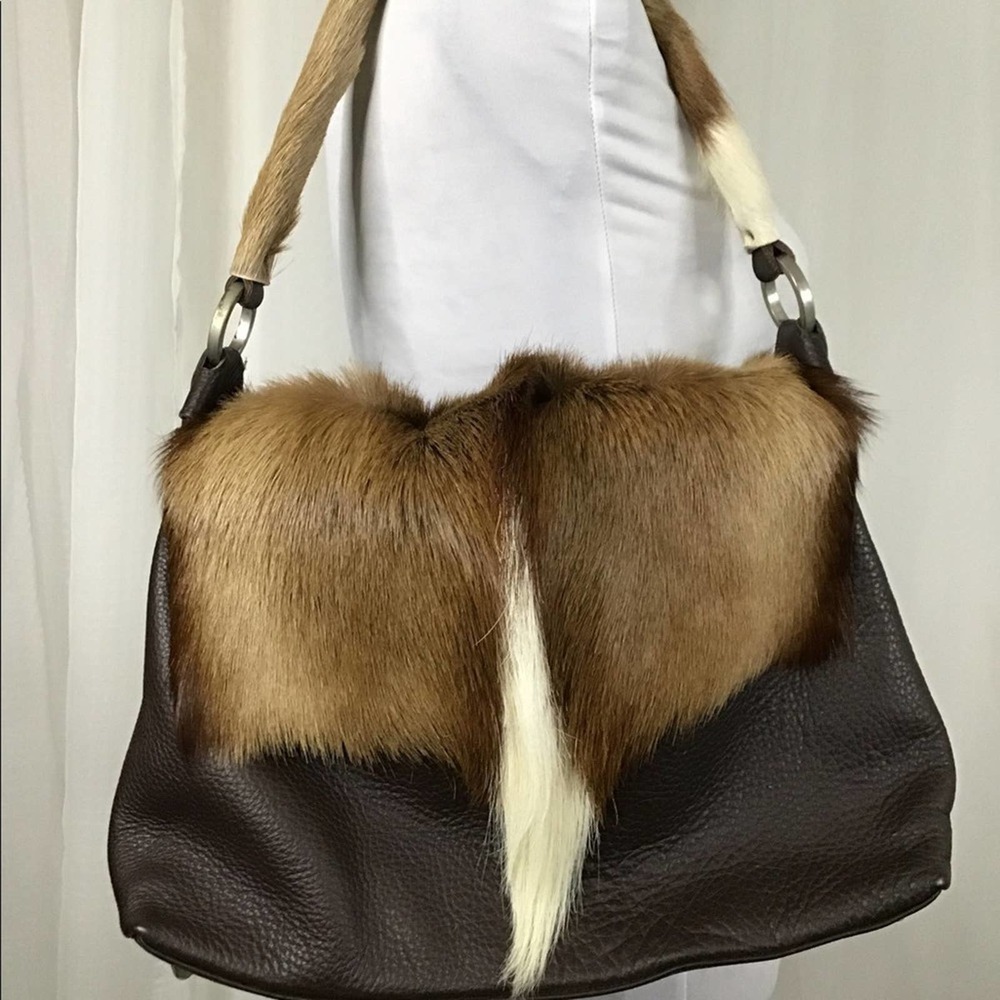 Lanzetti by Lexiapel Springbuck Fur & Leather Bag
